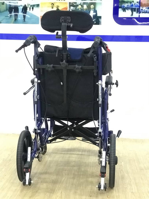 Tilting Seat Aluminium Lightweight Recliner Wheelchair (16 inch)