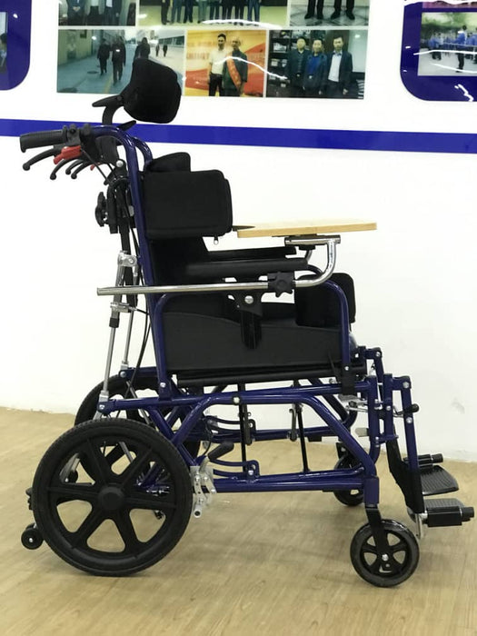 Tilting Seat Aluminium Lightweight Recliner Wheelchair (16 inch)