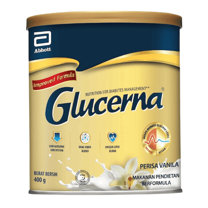 Glucerna Diabetes-Specific Formula - Vanilla (400g) (Tin) | Abbott