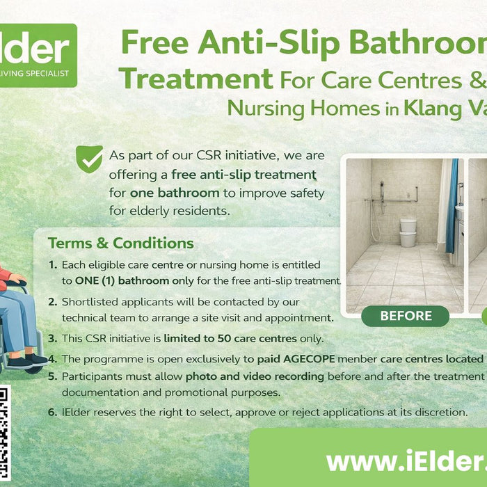 CSR:Free Anti-Slip Bathroom Treatment for Care Centres in Klang Valley