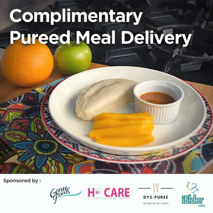 Complimentary Pureed Meal Delivery to Aged Care Homes, A collaboration between Gentle Foods, DYS-Puree, H-care and iElder.asia