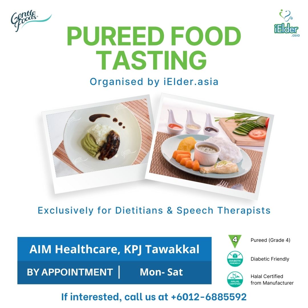 Gentle Food Pureed Meal Tasting for Dietitian & Speech Therapists at KPJ Tawakkal or Cheras Showroom