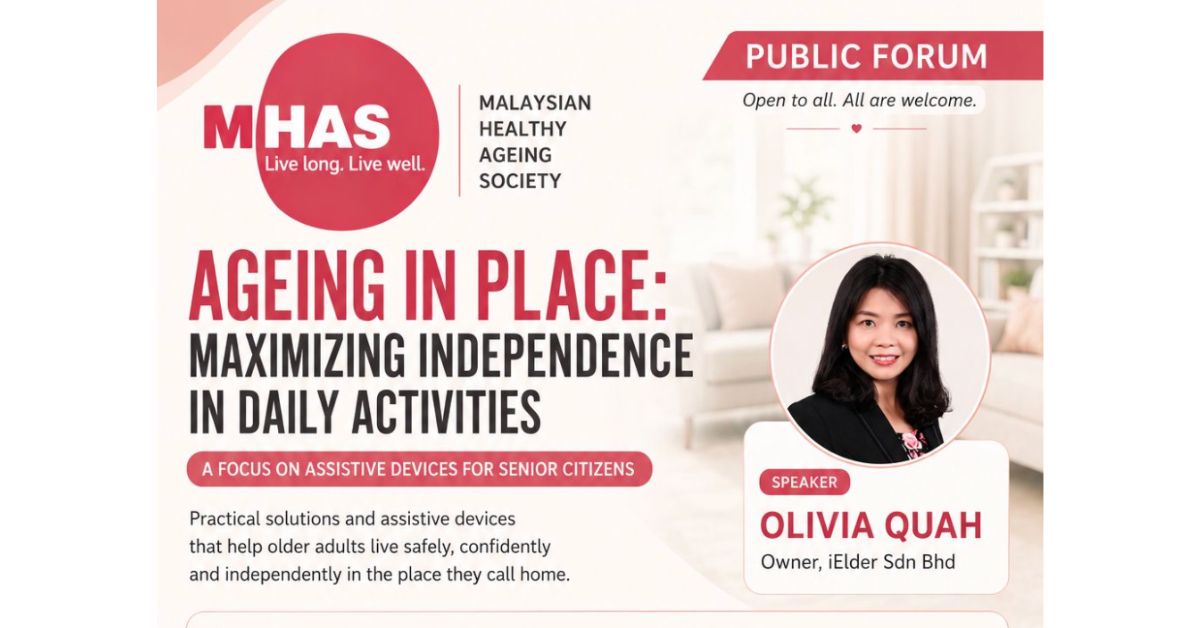 [11 July 2026] Ageing in Place: Maximizing Independence in Daily Activities