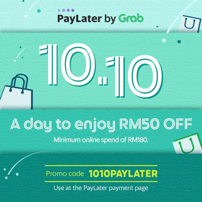 Get Rm50 off with GrabPay 10.10!
