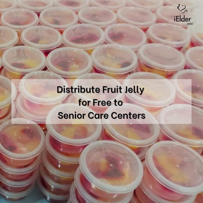 Distribute Fruit Jelly Mooncake for Free to Senior Care Centers