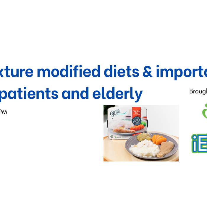 [March 2021 Webinar] Online Meet Event- Trends in Texture modified diets & importance of nutrition for patients and elderly