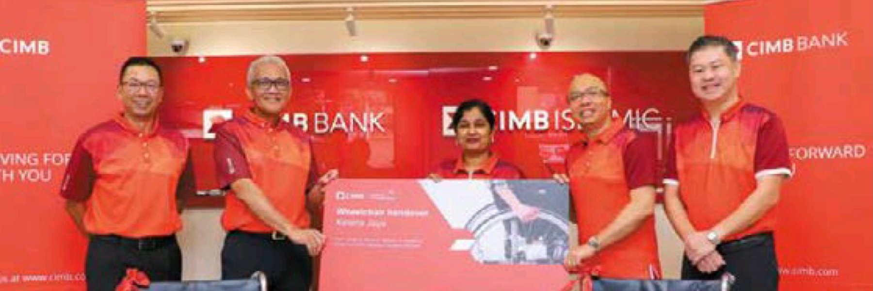 CIMB Bank making wheelchairs available for all their branches