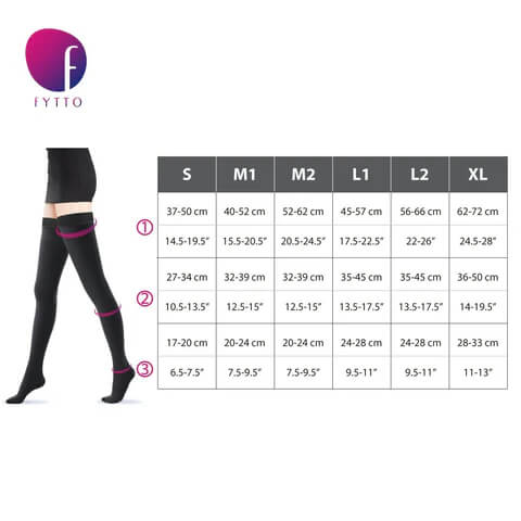 2024 | Moderate Compression Stockings, Microfiber | FYTTO