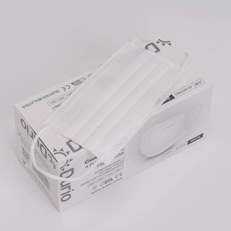 Durio 541 Comfort Plus 4 Ply Surgical Face Mask (40 Pcs)
