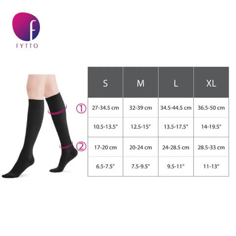2020 | Moderate Compression Socks, Microfiber, Open Toe | FYTTO