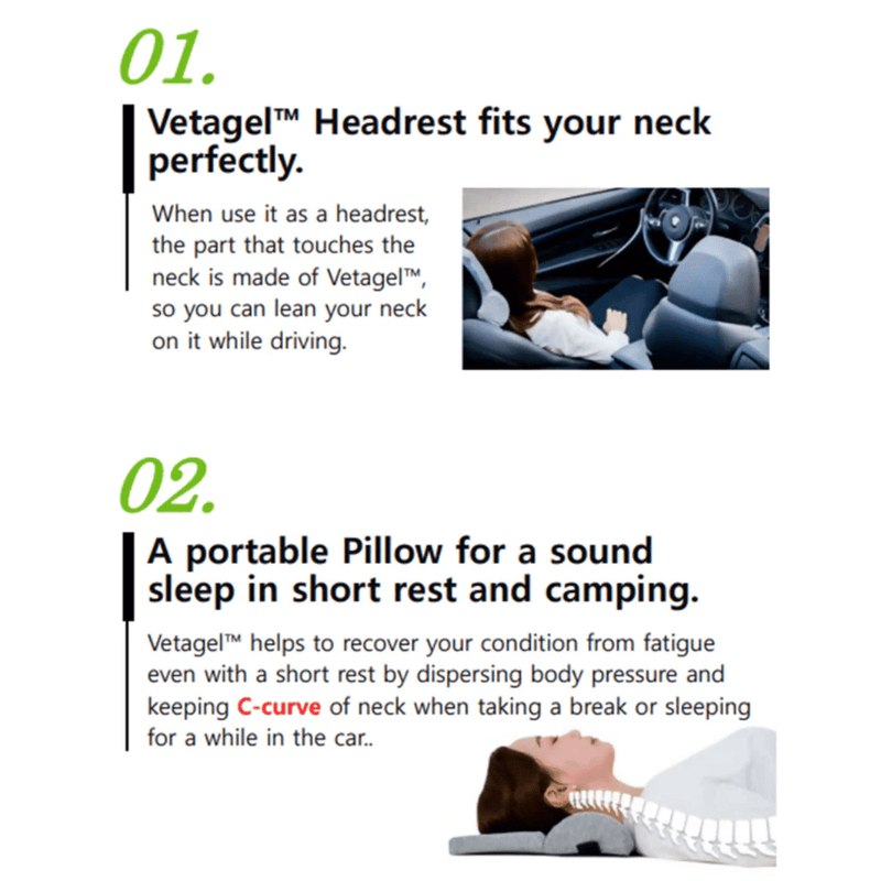 Portable BalanceOn Vetagel Cervical Vertebrae Pillow | BalanceOn