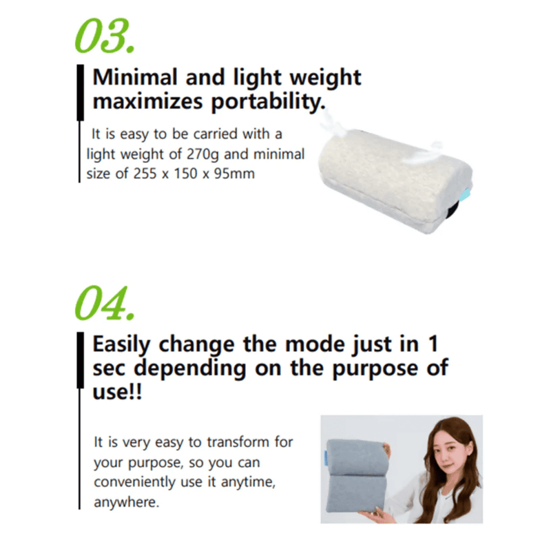 Portable BalanceOn Vetagel Cervical Vertebrae Pillow | BalanceOn