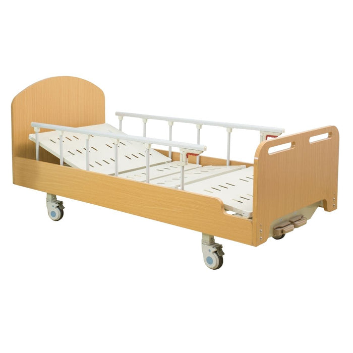 Wooden Hospital Bed 2 Crank Manual