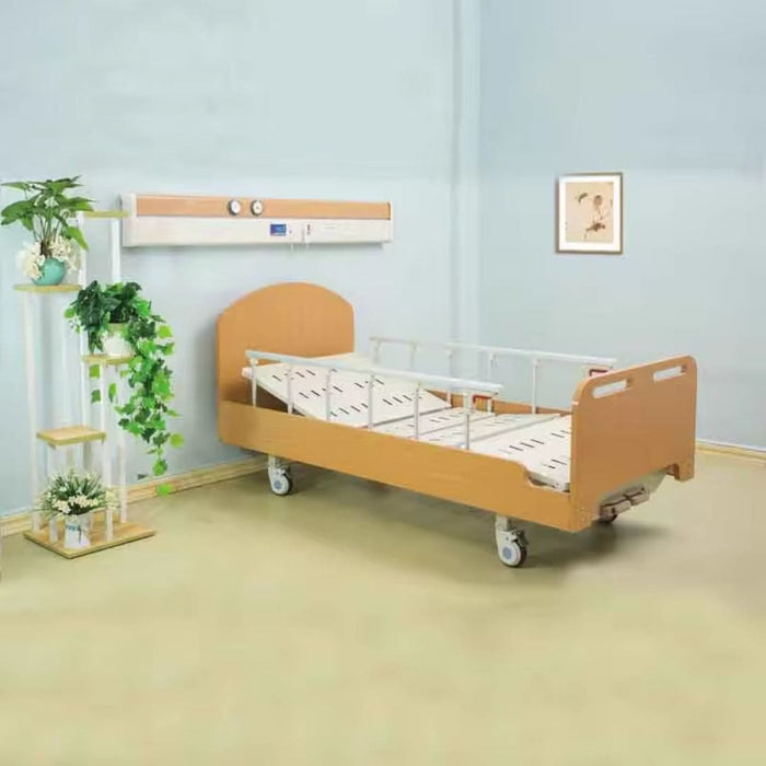 Wooden Hospital Bed 2 Crank Manual