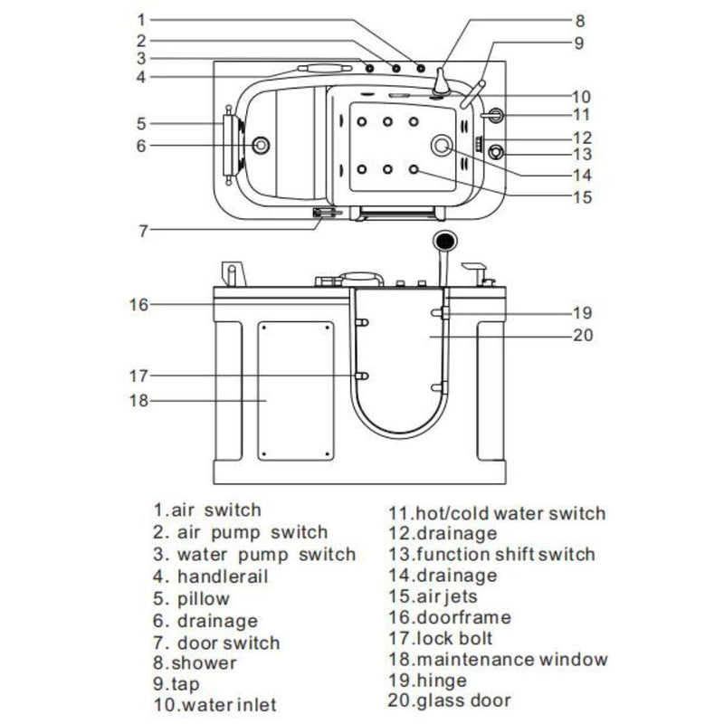 老人步入式浴缸