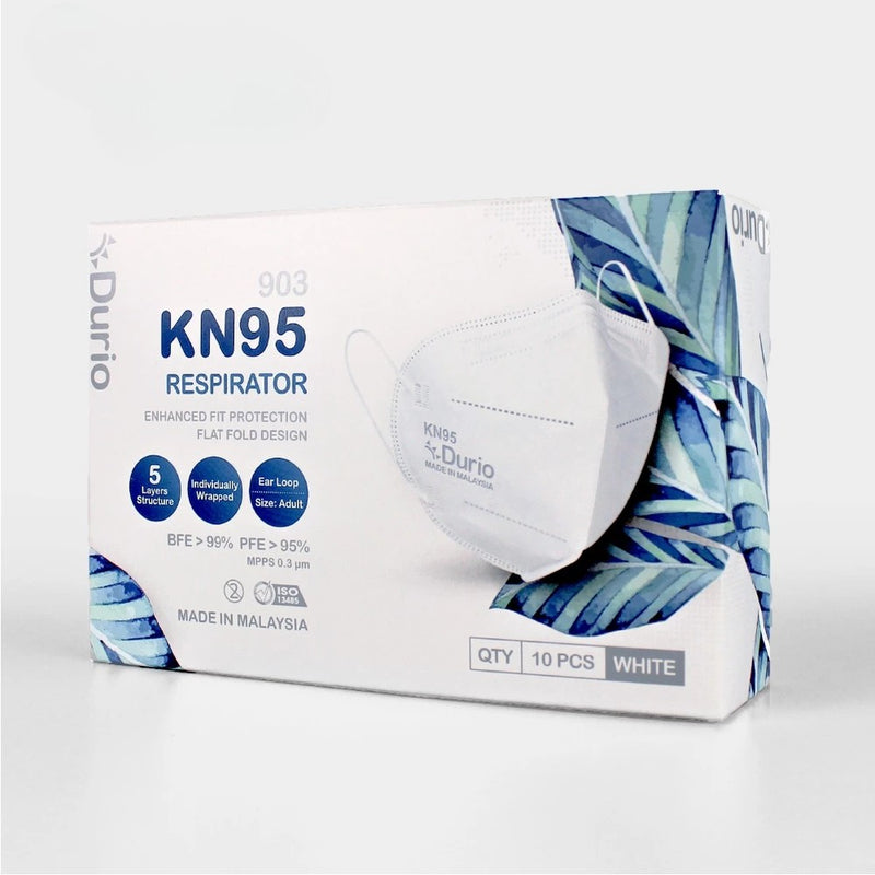 Durio 903 KN95 Respirator - Attachable Nose Foam - (10 Pcs)