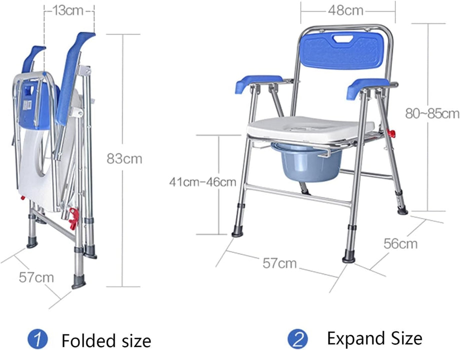 Aluminium Foldable Commode and Shower Chair | Fair