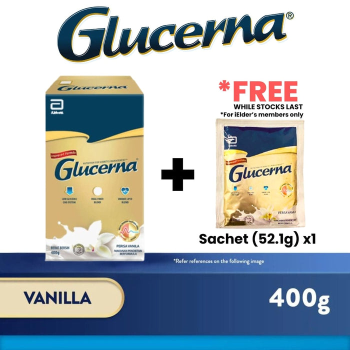 Formula Khusus Diabetes Glucerna - Vanila (400g)