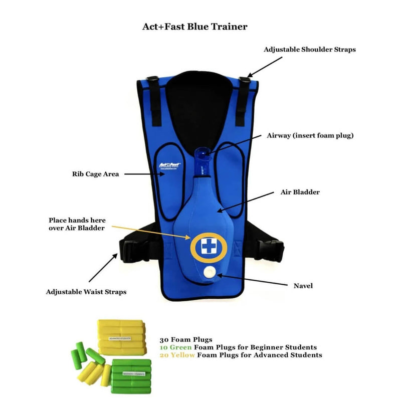 Act+Fast Anti-Choking Trainer Single Blue