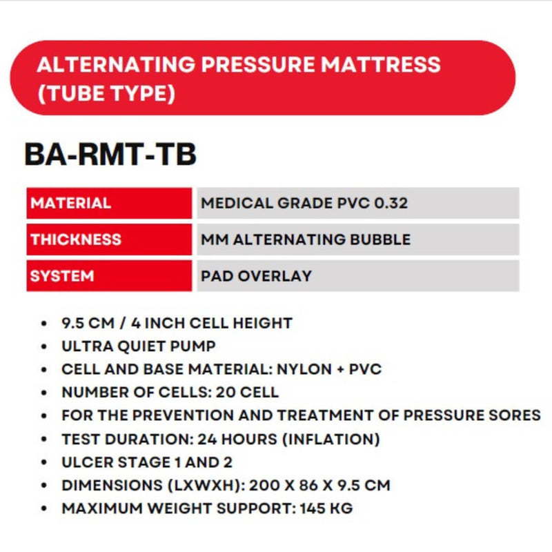 Alternating Pressure Mattress (Tube Type) | Hopkin