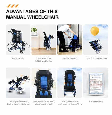 Aluminium Cerebral Palsy Tilting Wheelchair