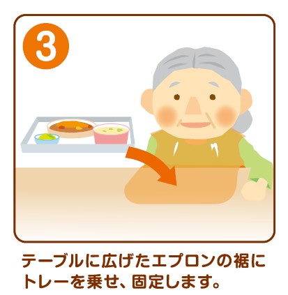 Meal Apron Bib with Pocket (100 pieces/box) | Hakuzo