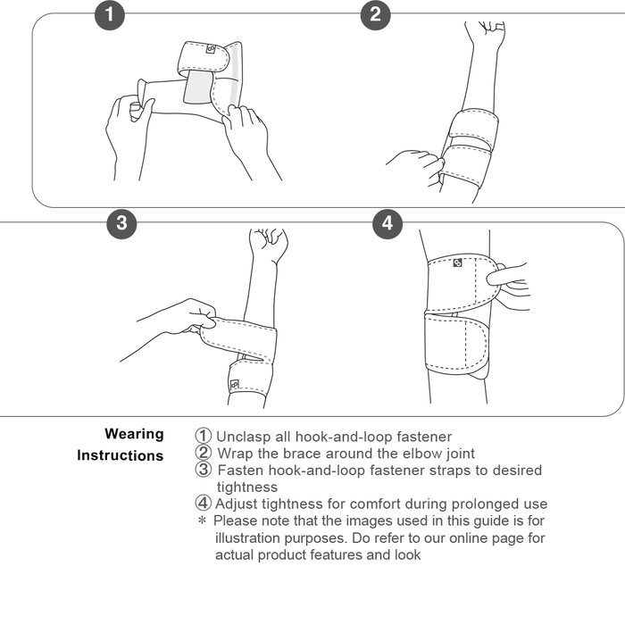 Elbow Fulcrum Wrap Ergonomic Splint EP30 | BRACOO