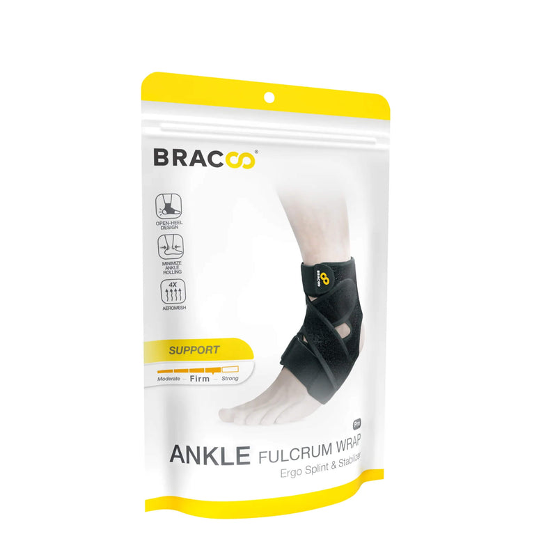 Ankle Fulcrum Pro Wrap Ergo Splint & Stabilizer FP31 | BRACOO