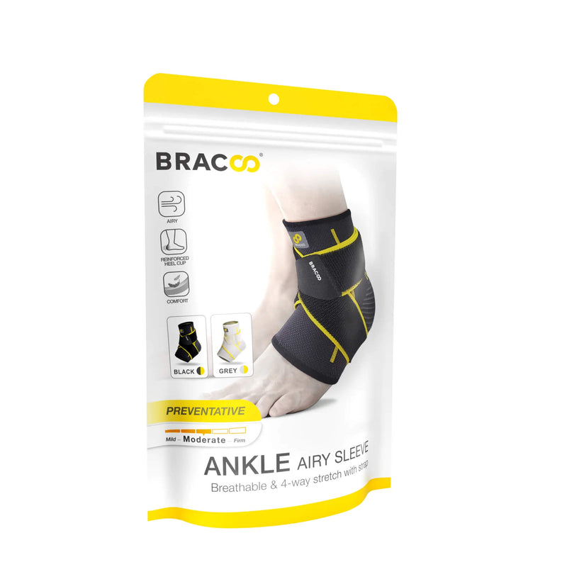 Ankle Airy Sleeve Breathable & 4-way stretch with Wrap (Piece) FS60 | BRACOO