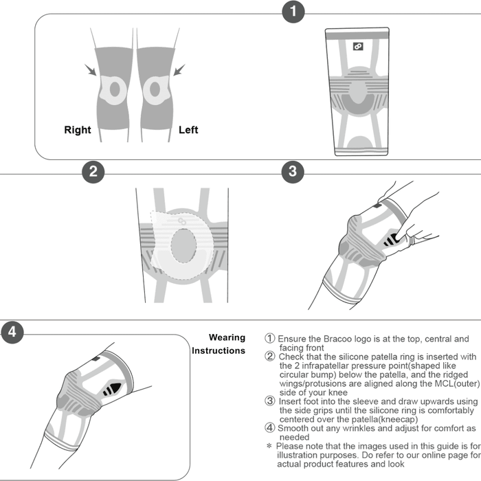 Knee Shielder Sleeve Patented Ergo 3D pad KP41 | BRACOO