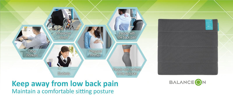 BalanceSeat Plus Cushion With Veta-Gel™ [Size L] - Grey | BalanceOn