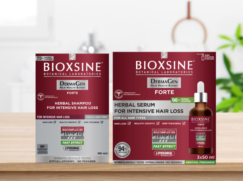 [New Arrival] Bioxsine DermaGen Forte Herbal Shampoo/Serum For Intensive Hair Loss