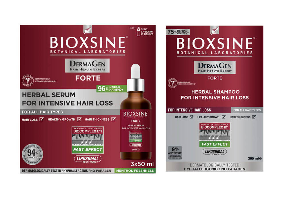 [New Arrival] Bioxsine DermaGen Forte Herbal Shampoo/Serum For Intensive Hair Loss