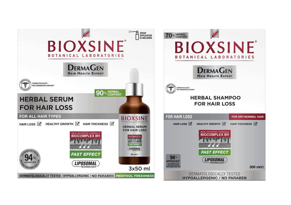 [New Arrival] Bioxsine DermaGen Forte Herbal Shampoo/Serum For Intensive Hair Loss