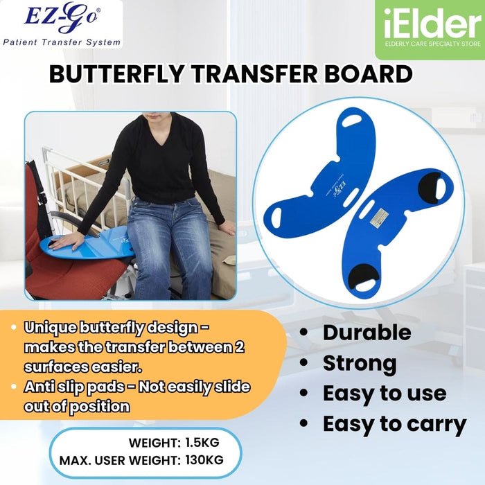 Butterfly Transfer Board for Wheelchair EZ-510 | EZ-GO