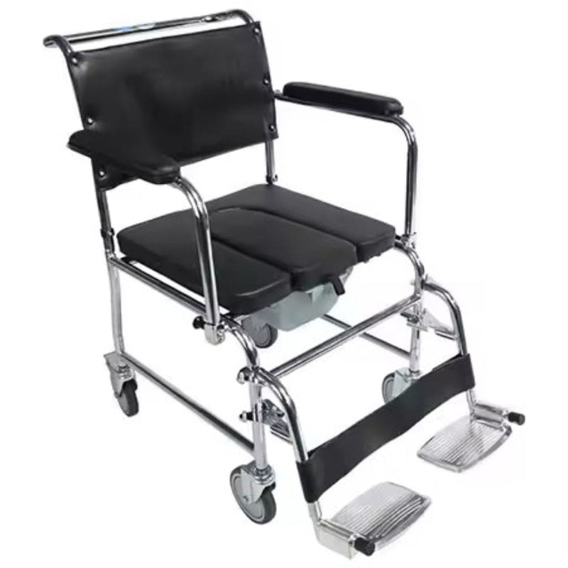 Chrome Steel DAF Commode Push Chair 18" | Fair