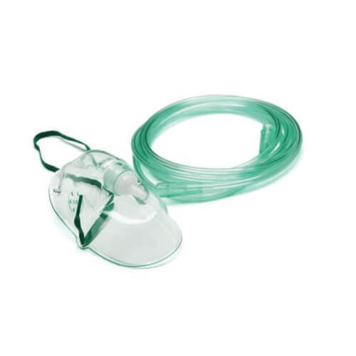 Oxygen Face Mask Adult, 2.1M Tube