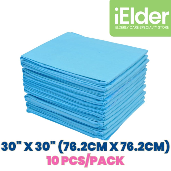 Disposable Underpad Adult 30"x30" (76.2cmx76.2cm) (10pcs/pack) | Hopkin