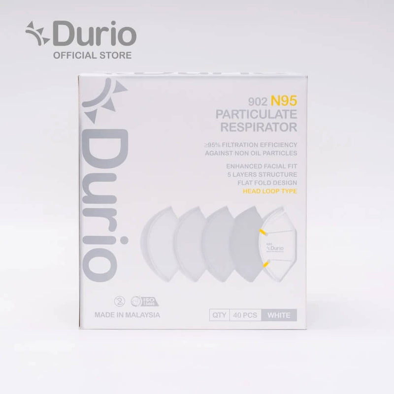 Durio 902 N95 Particulate Respirator - (40 Pcs)