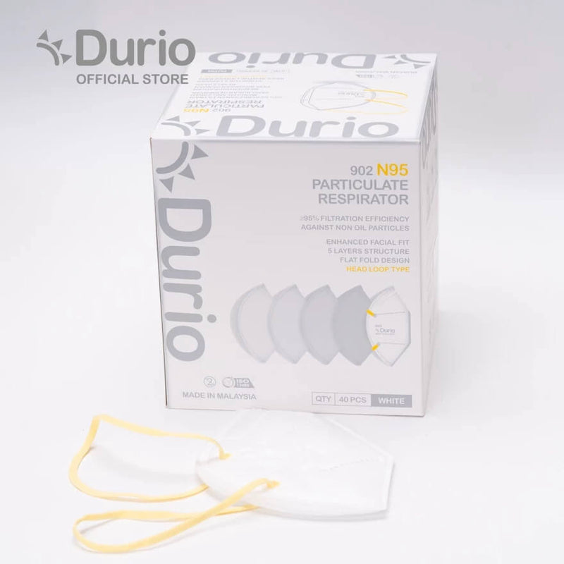 Durio 902 N95 Particulate Respirator - (40 Pcs)