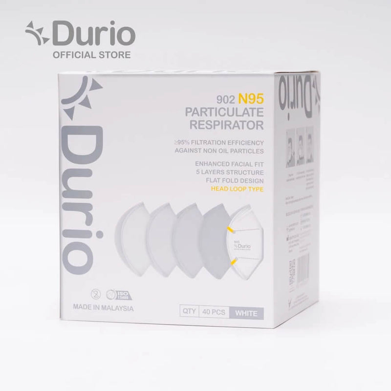 Durio 902 N95 Particulate Respirator - (40 Pcs)