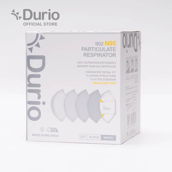 Durio 902 N95 Particulate Respirator (40 Pcs)