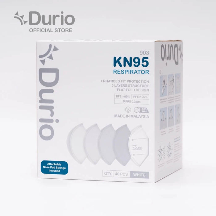 Durio 903 KN95 Respirator - Attachable Nose Foam (40 Pcs)