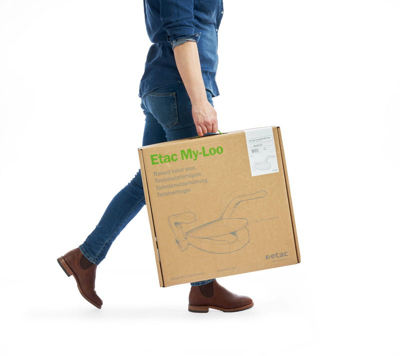 Seat Raiser 10 cm, with armrests | Etac My-Loo Fixed