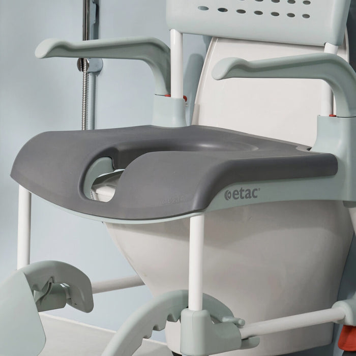 Soft Comfort Seat Cushion, front opening, grey 2 cm | Etac Clean