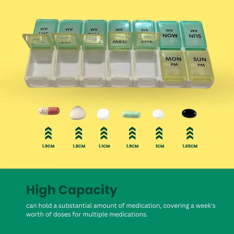 Detachable Pill Planner 14 Compartments | EVIN