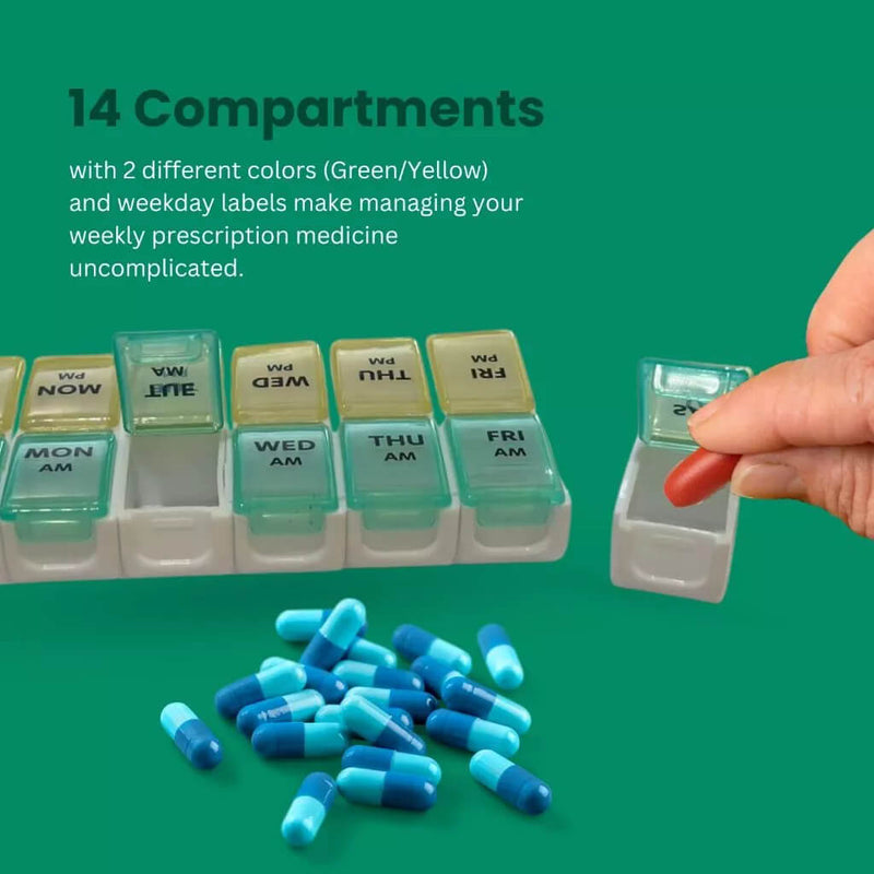 Detachable Pill Planner 14 Compartments | EVIN