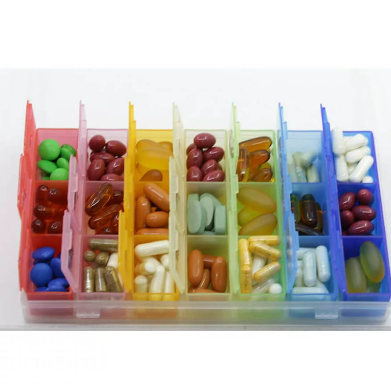 Weekly Pill Planner 21 Compartments | EVIN