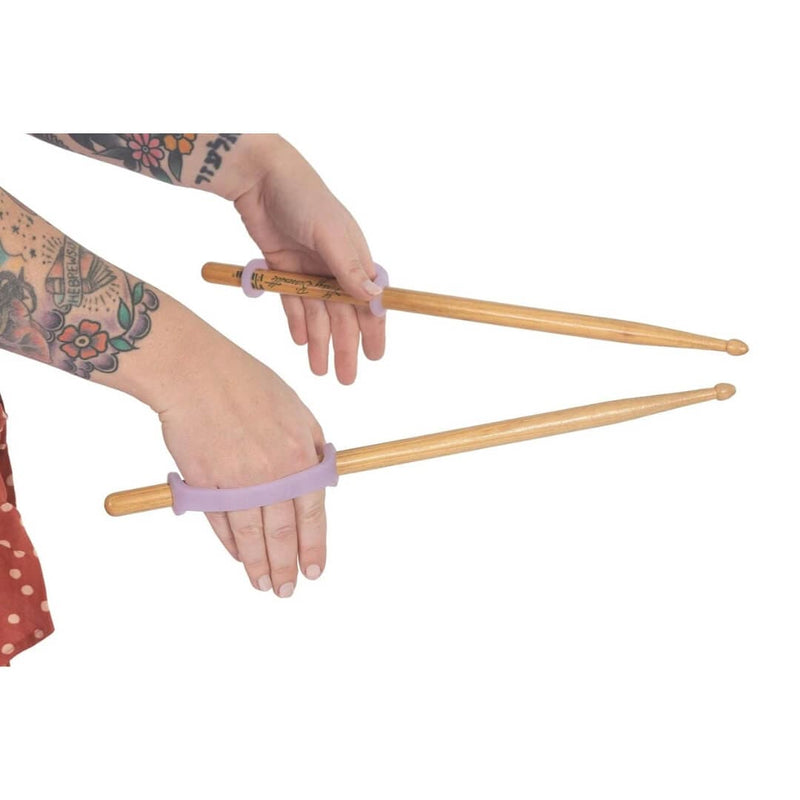 EazyHold Lavender Two Pack 5 1/4" - Universal Cuff, Silicone Adaptive Grip Aid