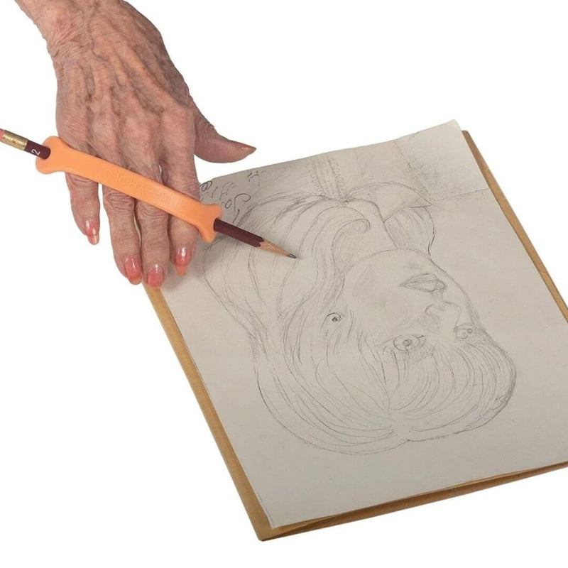 EazyHold Orange Two Pack 5" - Universal Cuff, Silicone Adaptive Grip Aid